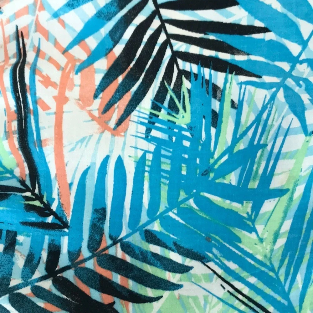 Girls DKNY Palm Frond Print Summer Dress